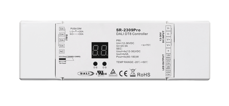 Wielofunkcyjny ściemniacz LED DALI DT8 6 w 1 PRO z 4 kanałami SR-2309PRO Sunricher