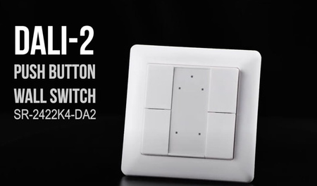 Panel naścienny DALI-2  4 klawisze SR-2422K4-DA2 Sunricher biały