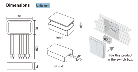 Switch input DALI 4 wejścia Ltech LT-424
