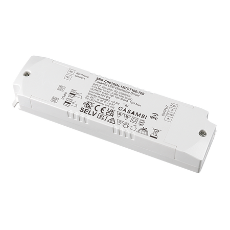 Zasilacz LED Casambi 15W 2CH z funkcją NFC (prąd stały) SRP-CS9105N-15CCT100-700 Sunricher