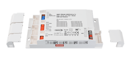 50W ściemnialny sterownik LED o stałym prądzie Triac z 4 interfejsami ściemniania w 1 SRP-TRIAC-50CC (4 w 1) Sunricher