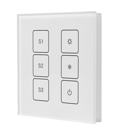 Panel dotykowy włącznika ściennego DALI z 3 scenami SR-2422T6-DIM-G1-S3 Sunricher