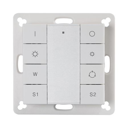 SUNRICHER przyciskowy panel DALI DT8 RGBW do sterowania grupami i scenami SR-2422K8-RGBW-G1-S2 (DT8)