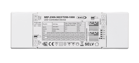 Sterownik LED 30W DALI DT8 o stałym prądzie SRP-2309-30CCT250-1000 Sunricher