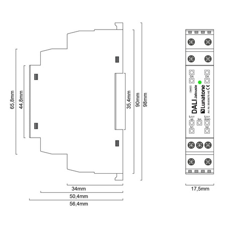 LUNATONE sterownik DALI żaluzji rolety 230V 4A 86458676-HS