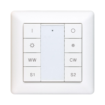 SUNRICHER dwukolorowy panel przyciskowy DALI DT8 do sterowania grupami i scenami SR-2422K8-CCT-G1-S2 (DT8)