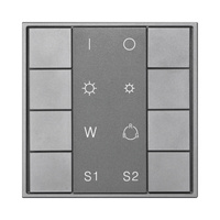 SUNRICHER ultrasmukły przyciskowy sterownik RGBW DALI DT8 do sterowania grupami i scenami SR-2422NK8-RGBW-G1-S2 (DT8)