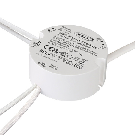 Zasilacz stałoprądowy NFC 36W DALI DT6 SRPY-2305N-36CC600-1200 Sunricher