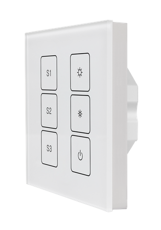 Panel dotykowy włącznika ściennego DALI z 3 scenami SR-2422T6-DIM-G1-S3 Sunricher