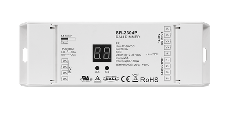 Uniwersalny ściemniacz DALI czterokanałowy SR-2304P Sunricher