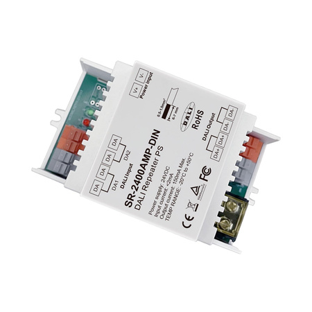 SUNRICHER Zasilacz DALI z repeaterem na szynę DIN SR-2400AMP-DIN