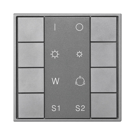 SUNRICHER ultrasmukły przyciskowy sterownik RGBW DALI DT8 do sterowania grupami i scenami SR-2422NK8-RGBW-G1-S2 (DT8)