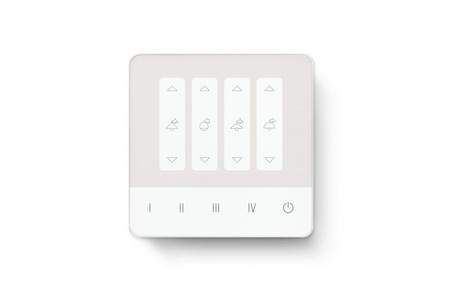 Panel dotykowy LUNATONE szklany  4 grupy  4 sceny DALI-2 24035410-G02A