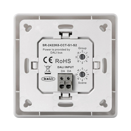 SUNRICHER dwukolorowy panel przyciskowy DALI DT8 do sterowania grupami i scenami SR-2422K8-CCT-G1-S2 (DT8)