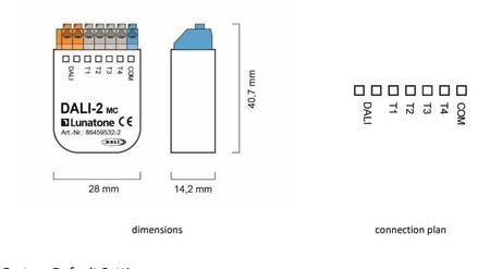 Switch input coupler DALI-2 4 wejscia LUNATONE 8645932-2-INT