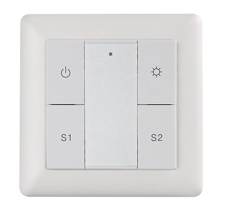 Panel naścienny DALI 4 klawisze, 2 sceny, 1 grupa DALI-27UL Unilight