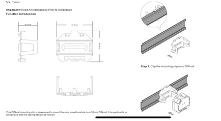 Adapter do montażu modułów i sterowników na szynie DIN