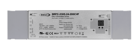 200W 4 kanały 24VDC DALI DT6 LED Stały Napięciowy Sterownik SRPC-2305-24-200CVF Sunricher