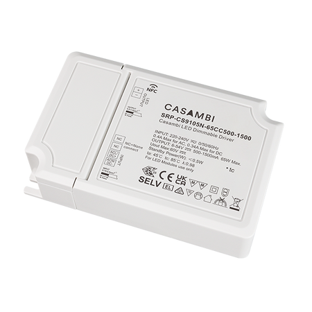 Zasilacz LED Casambi  65W 1CH z funkcją NFC (prąd stały) SRP-CS9105N-65CC500-1500 Sunricher