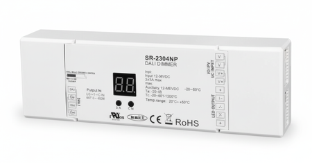 SUNRICHER  Uniwersalny 4-kanałowy ściemniacz DALI z serii Universal SR-2304NP