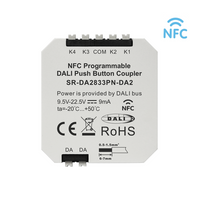 Switch input coupler DALI-2 4 wejścia NFC SR-DA2833PN-DA2 Sunricher