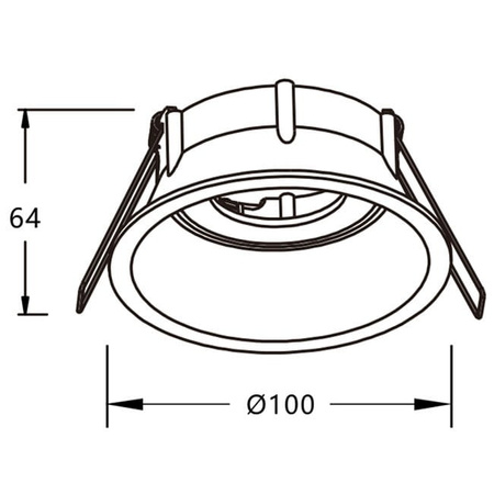 HOLLOW DEEP Downlight CASAMBI Biały - barwa swiatla 3000K ciepla
