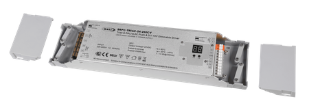 200W, 24V DC, sterownik ciągłej napięcia DALI DT6 z tranzystorem TRIAC, z 4 interfejsami odblokowania w jednym SRP-TRIAC-24-200CV Sunricher
