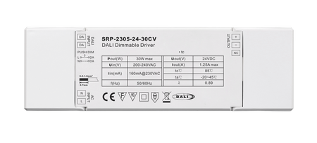 30W 1 kanał 24VDC DALI DT6 LED Stały Napięciowy Sterownik SRP-2305-24-30CV Sunricher